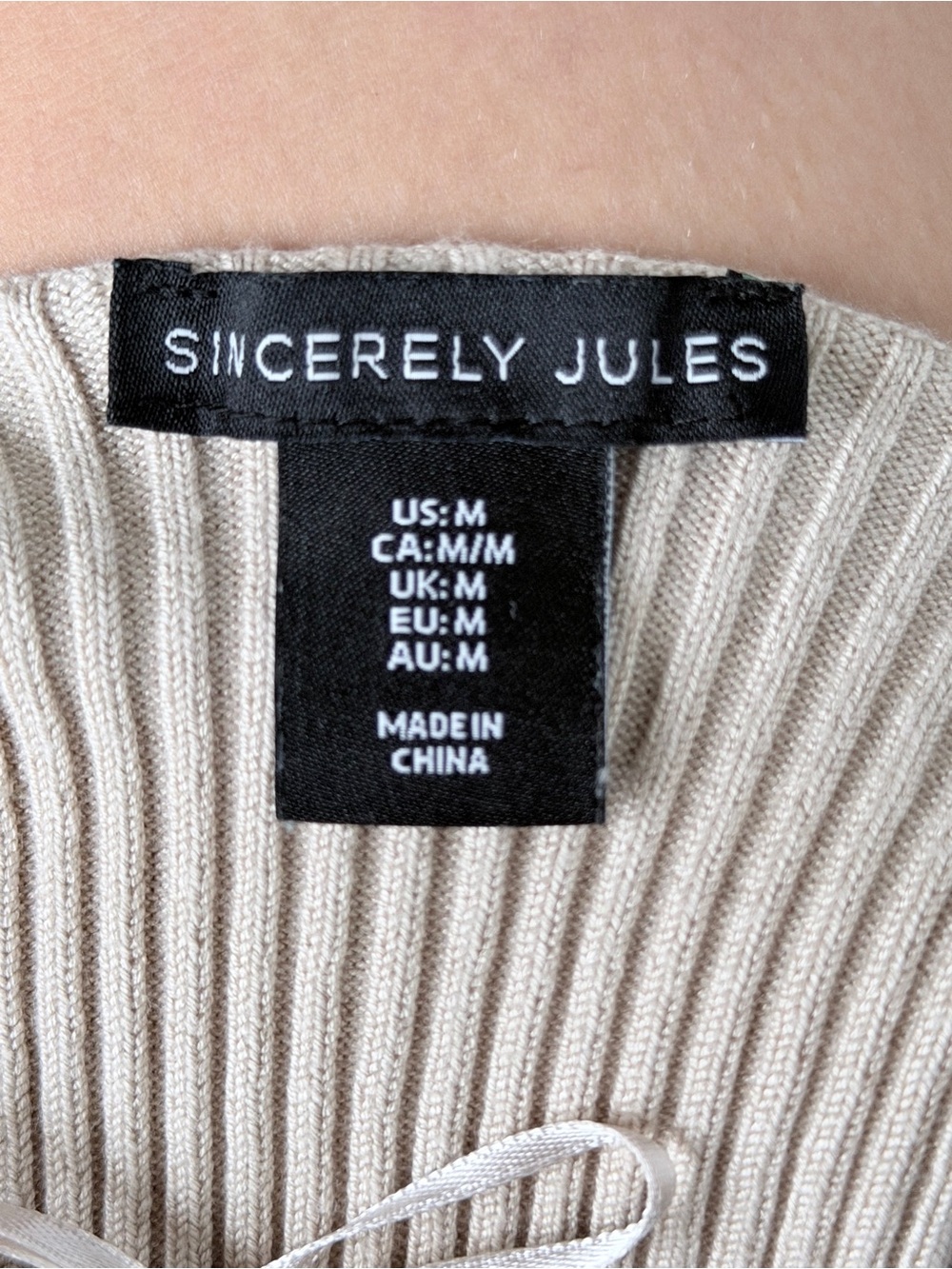 Sincerely Jules Ribbed Knit VNeck Crop Top Side Slit Midi Skirt Set Size Small - Picture 2 of 12